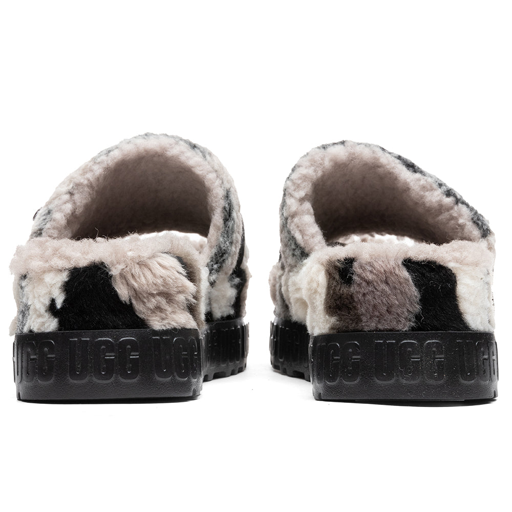 Women's Fluffita Cali Collage Slide - Black/Grey