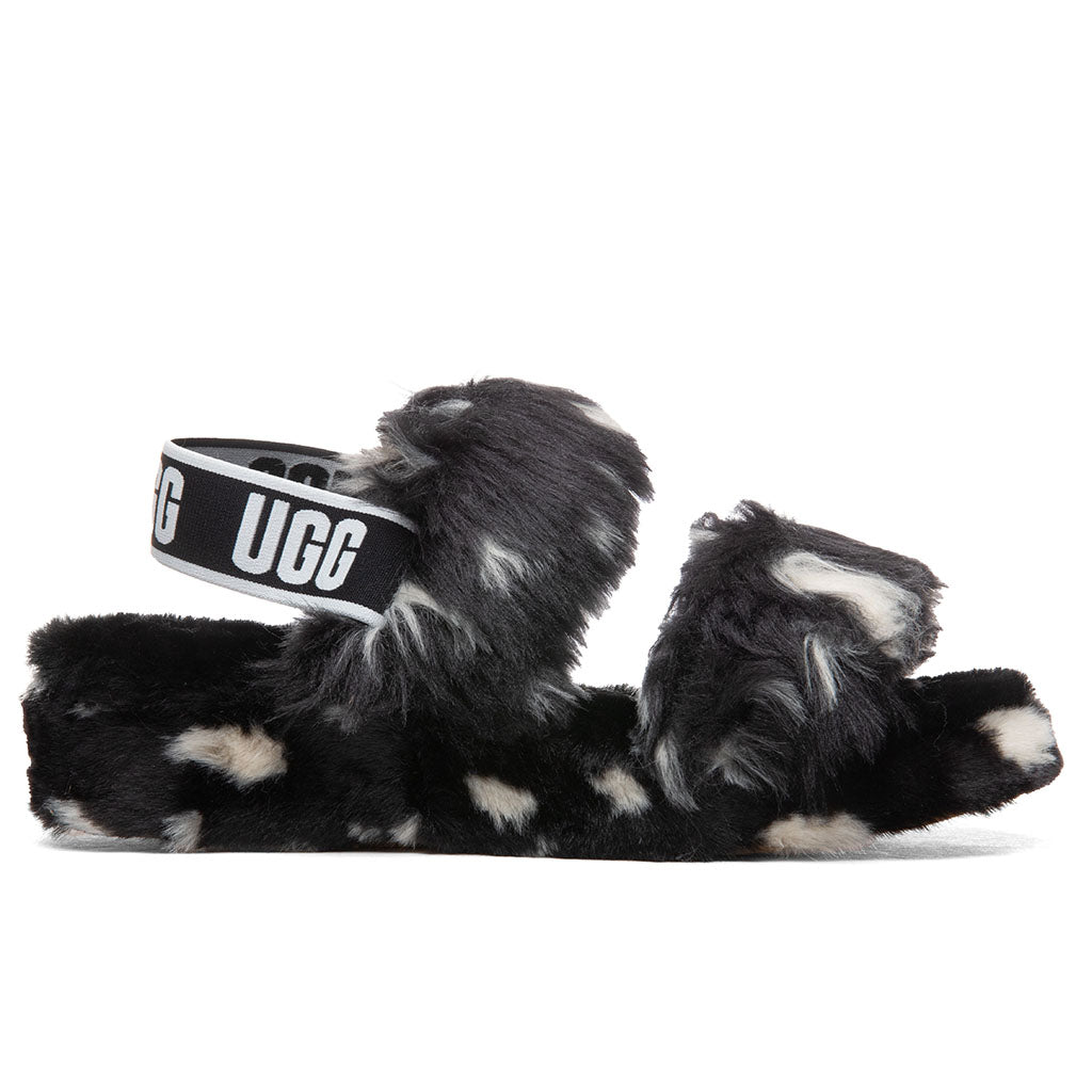 Women's Oh Yeah Spots Slide - Black