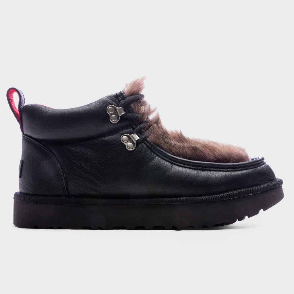 Fur Plug Boot - Black