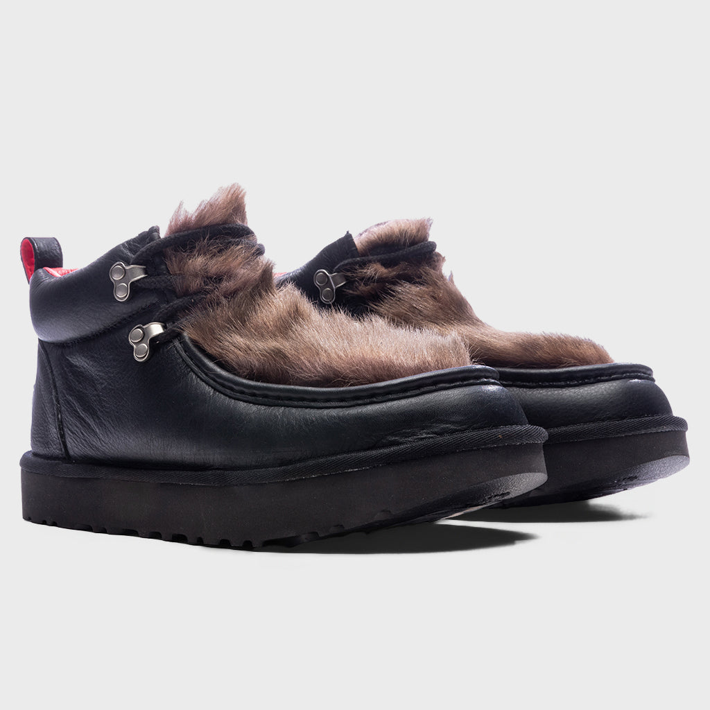 Fur Plug Boot - Black