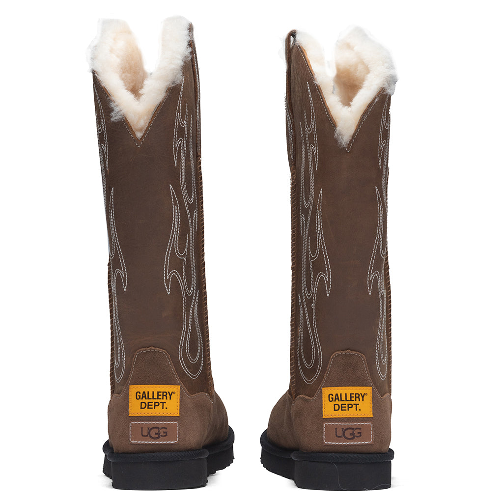 Stitched Boot - Brown