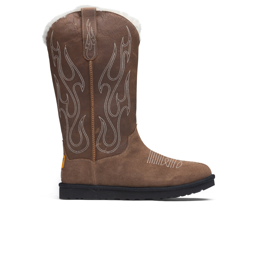 Stitched Boot - Brown