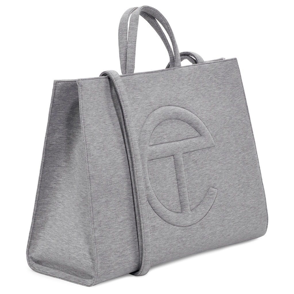 Large Fleece Shopper - Heather Grey
