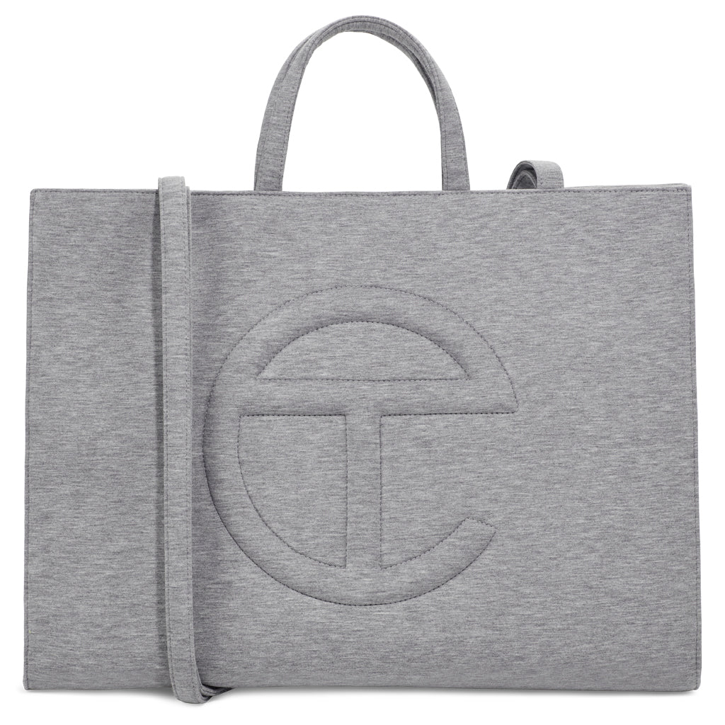 Large Fleece Shopper - Heather Grey