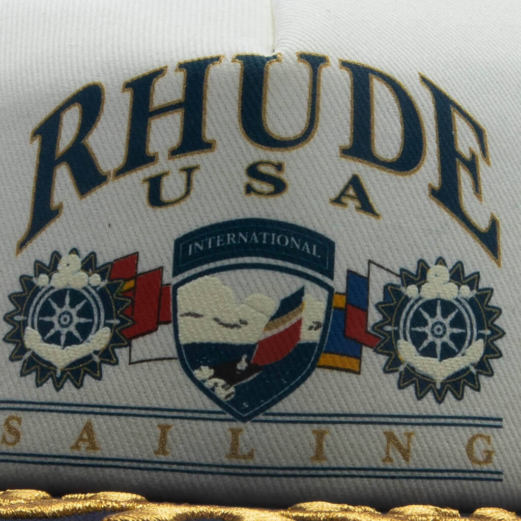 USA Sailing Icon Trucker Hat - Navy/White