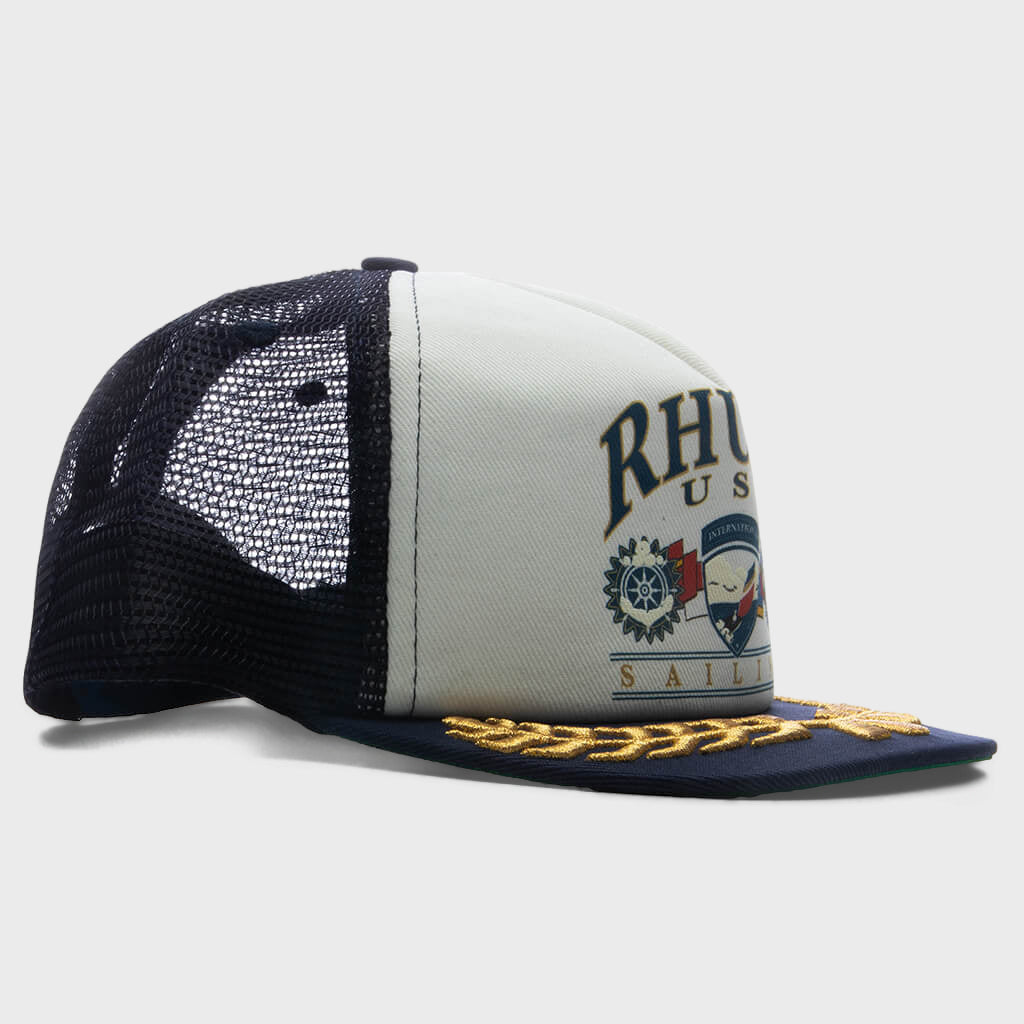 USA Sailing Icon Trucker Hat - Navy/White