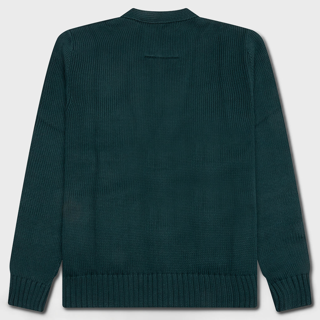 Cotton College Cardigan - Fir Green