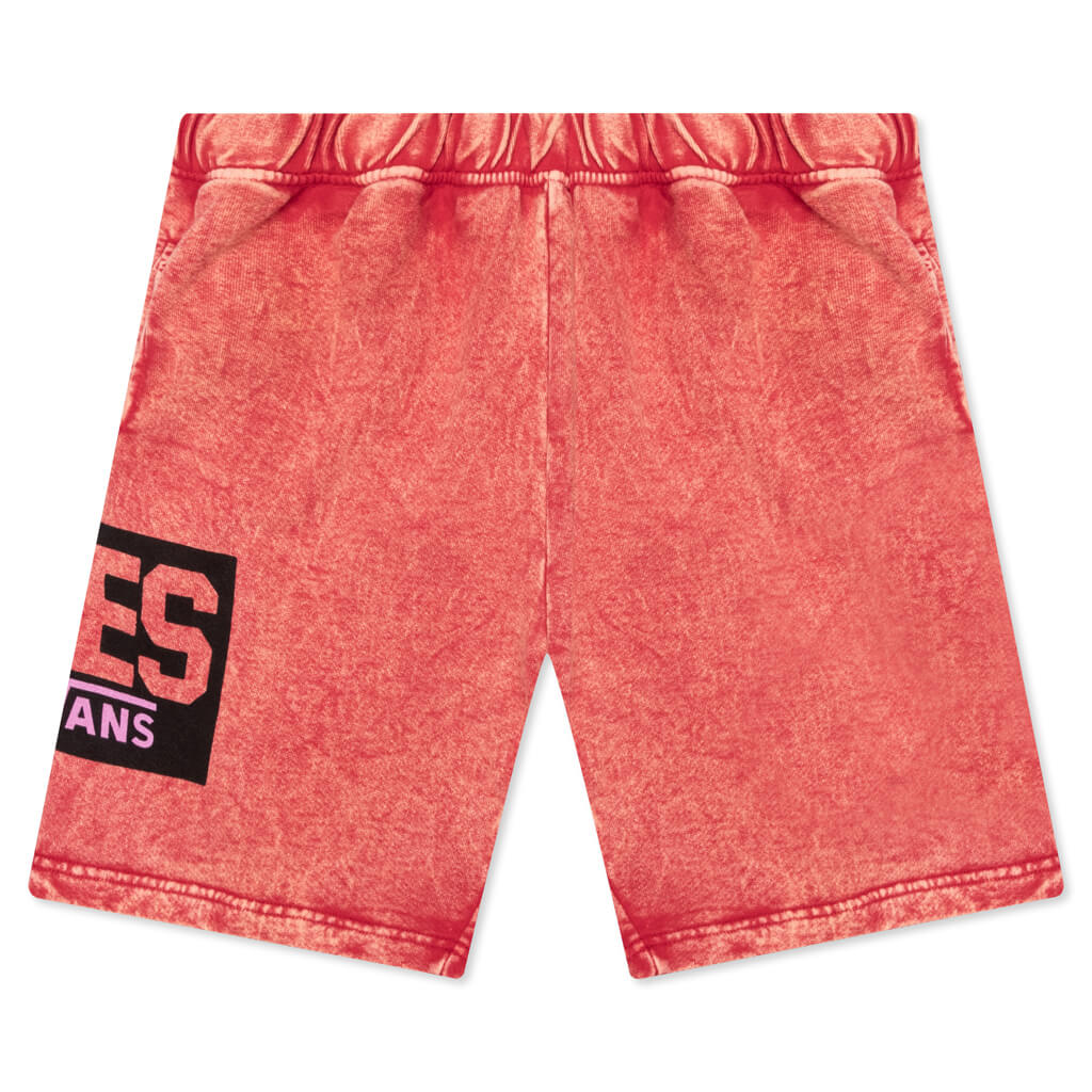 Women's Fleece Shorts - Red