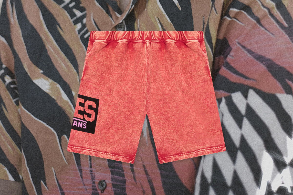 Women's Fleece Shorts - Red