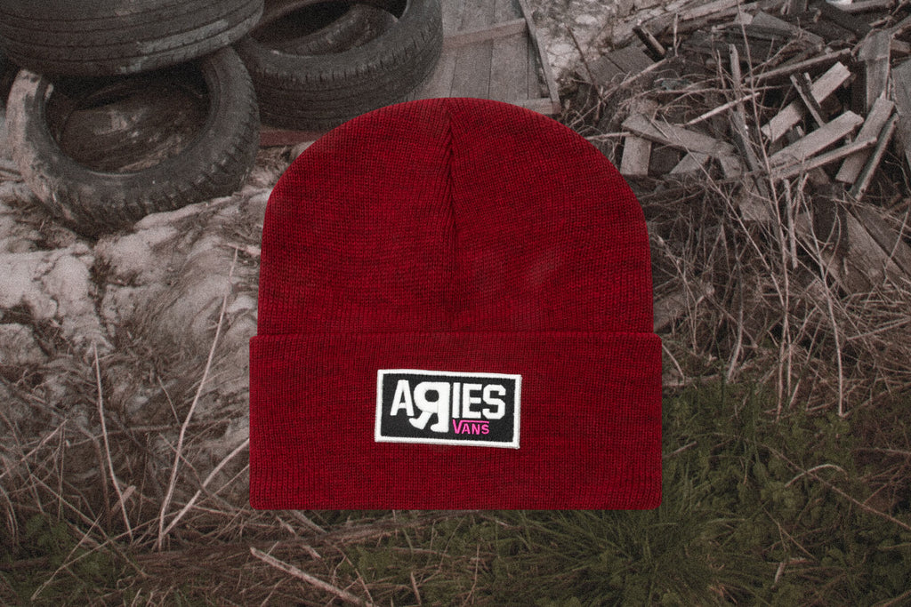 Women's Patch Beanie - Red