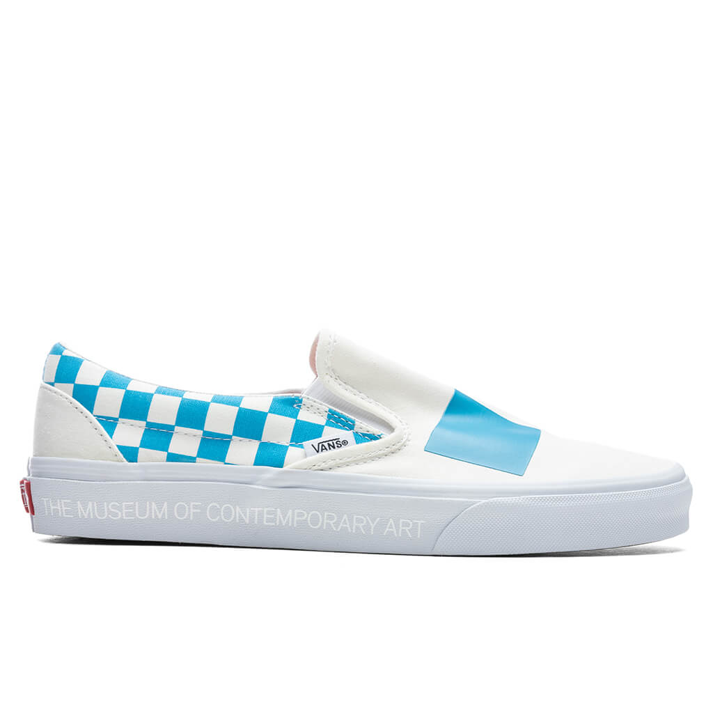 Classic Slip-On - Logo/Cyan