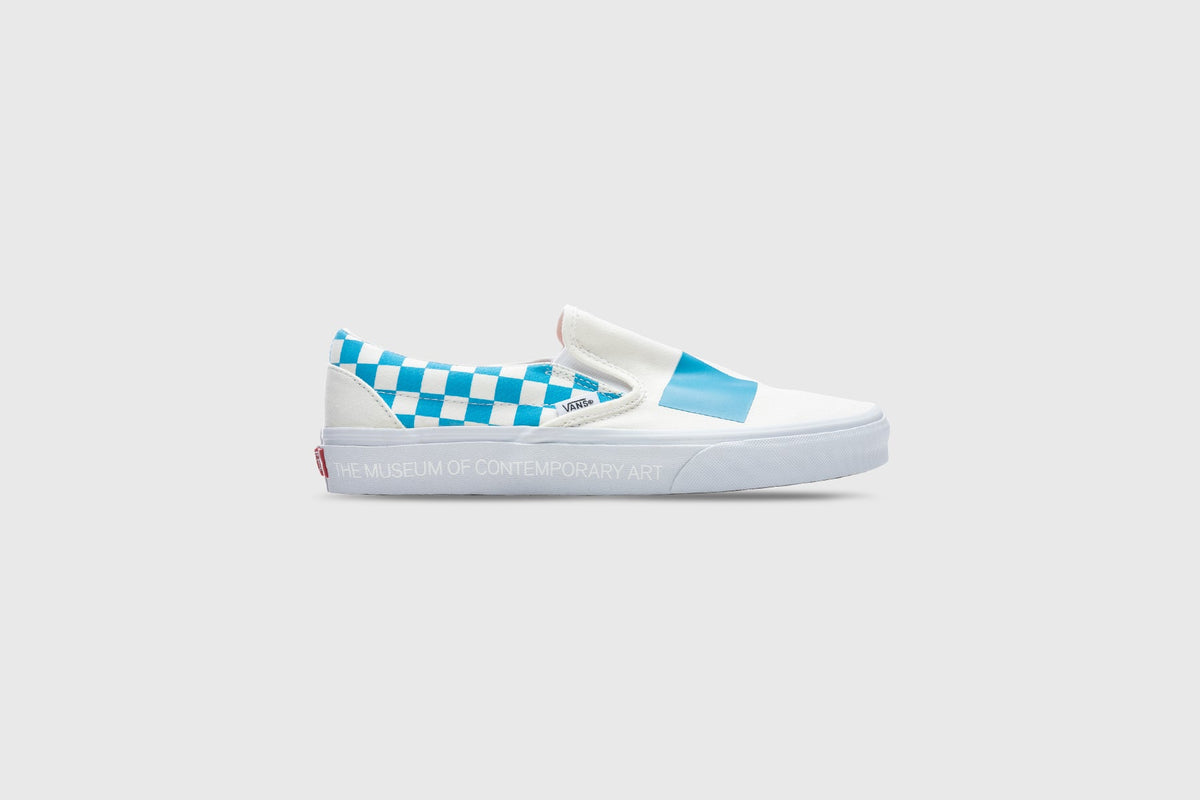 Classic Slip-On - Logo/Cyan
