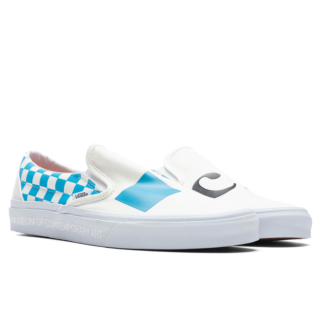 Classic Slip-On - Logo/Cyan