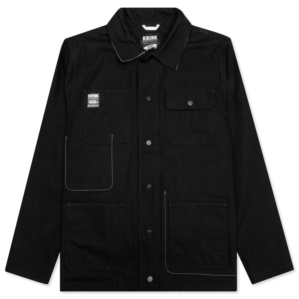 Drill Chore Coat - Black