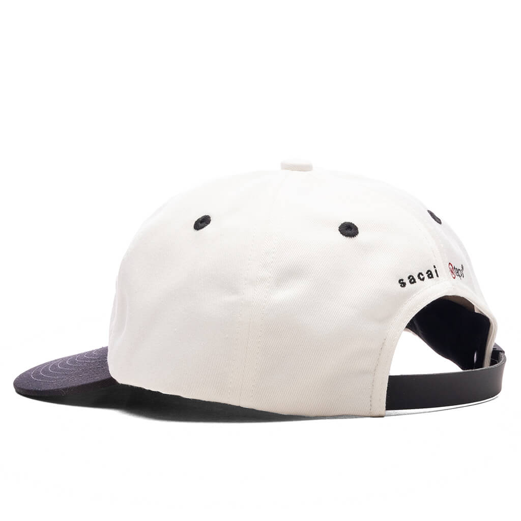 WTAPS Cotton Twill Cap - White/Black