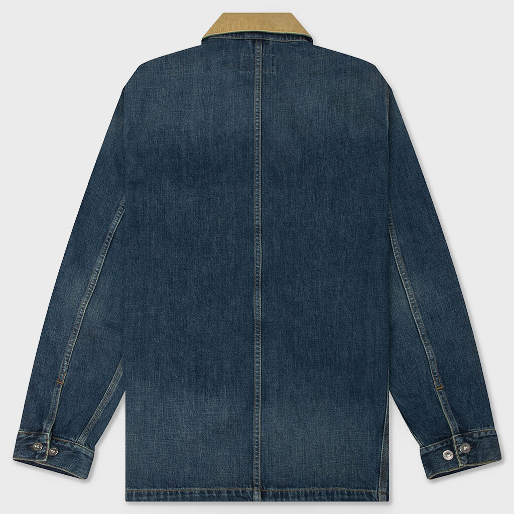 Warren Chore Coat - Blue/Dusty Hamilton Brown