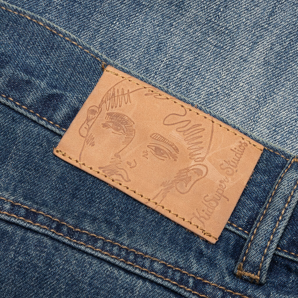 Washed Doves Denim Jeans - Blue