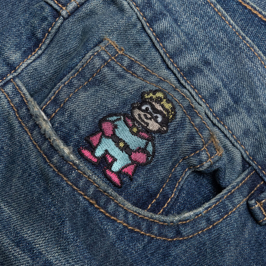 Washed Doves Denim Jeans - Blue