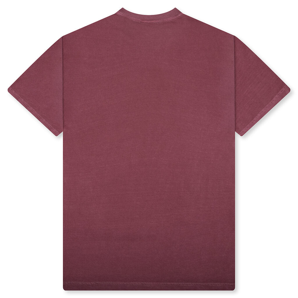Watercolor Tee - Burgundy