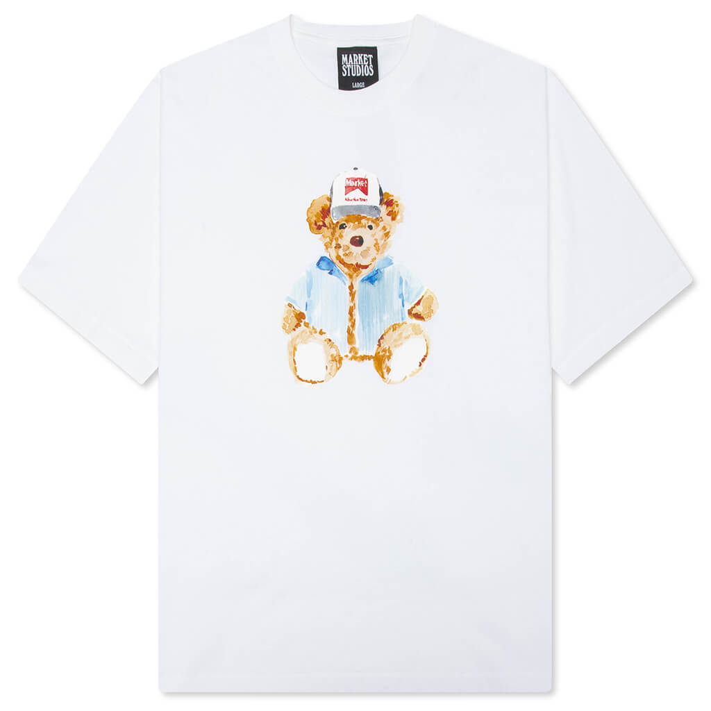 Watercolor Teddy T-Shirt - White