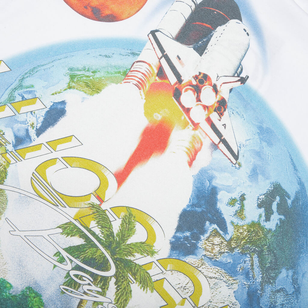 Waterfalls S/S Knit Tee - White