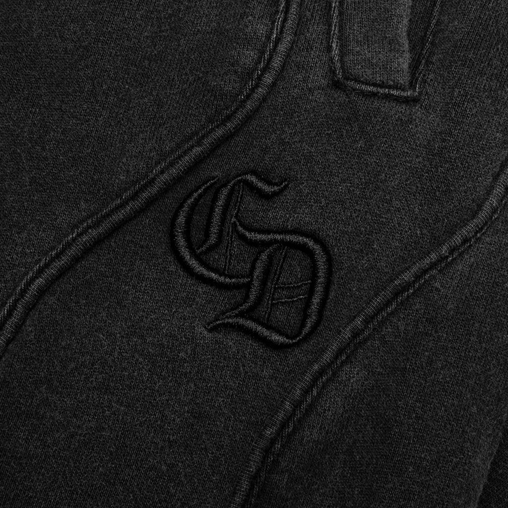 Wavy Seam Training Bottom - Washed Black