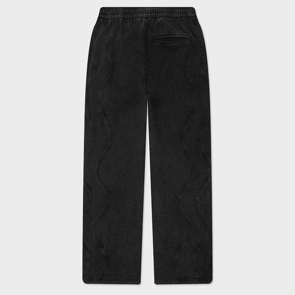 Wavy Seam Training Bottom - Washed Black