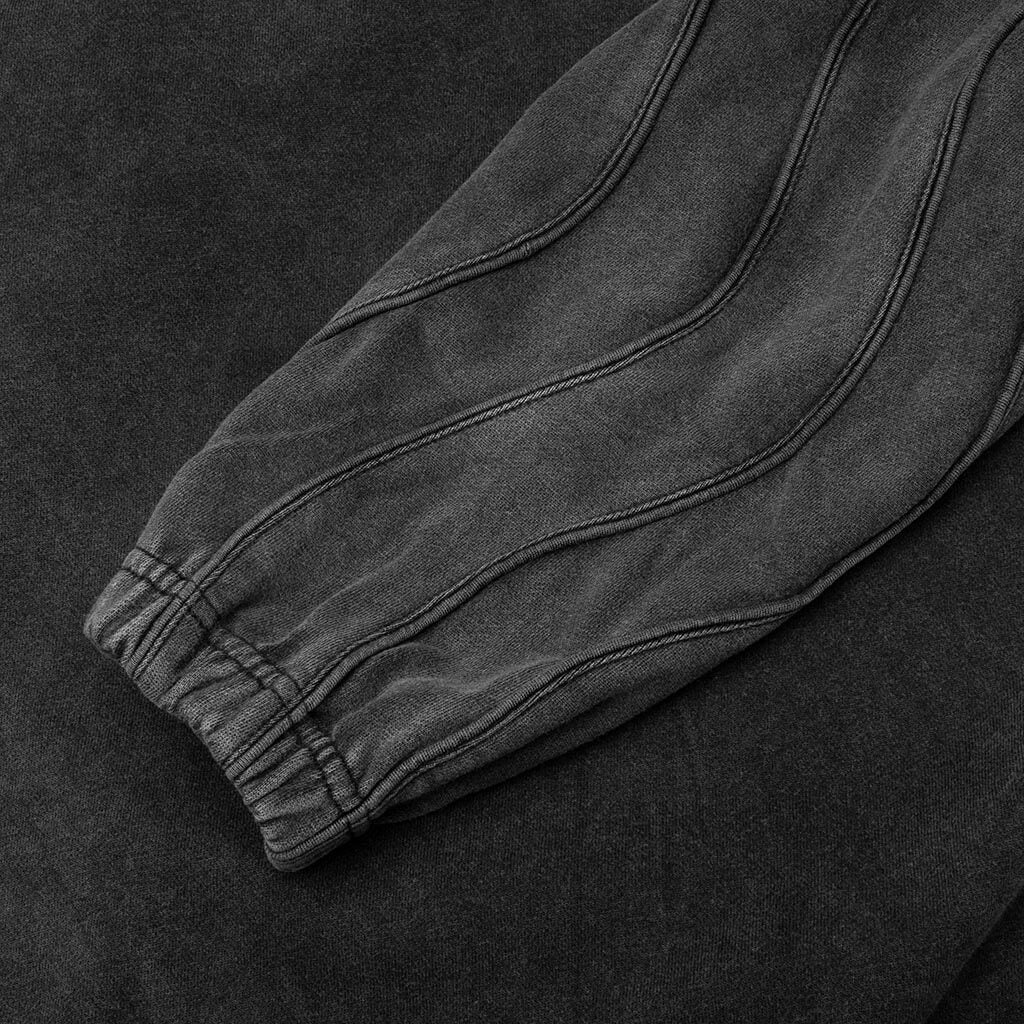 Wavy Seam Training Top - Washed Black