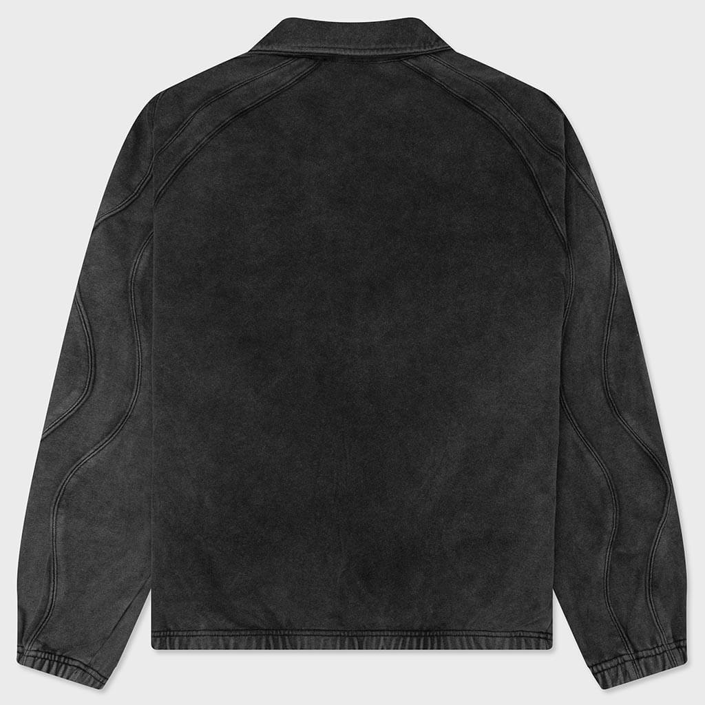 Wavy Seam Training Top - Washed Black