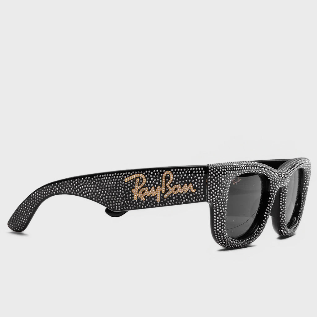 Wayfarer Puffer Crystal Pavé Edition - Black/Strass Pave