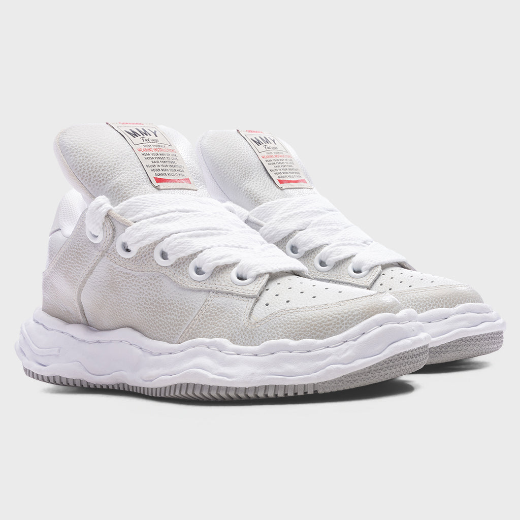 Wayne Puffer Low OG Sole Brushed Shrink Leather - White
