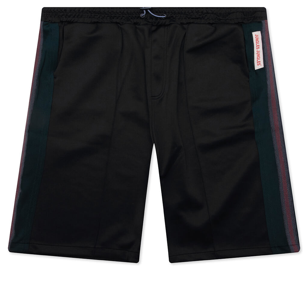 Weave Panel Shorts - Black/Green