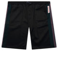 Weave Panel Shorts - Black/Green