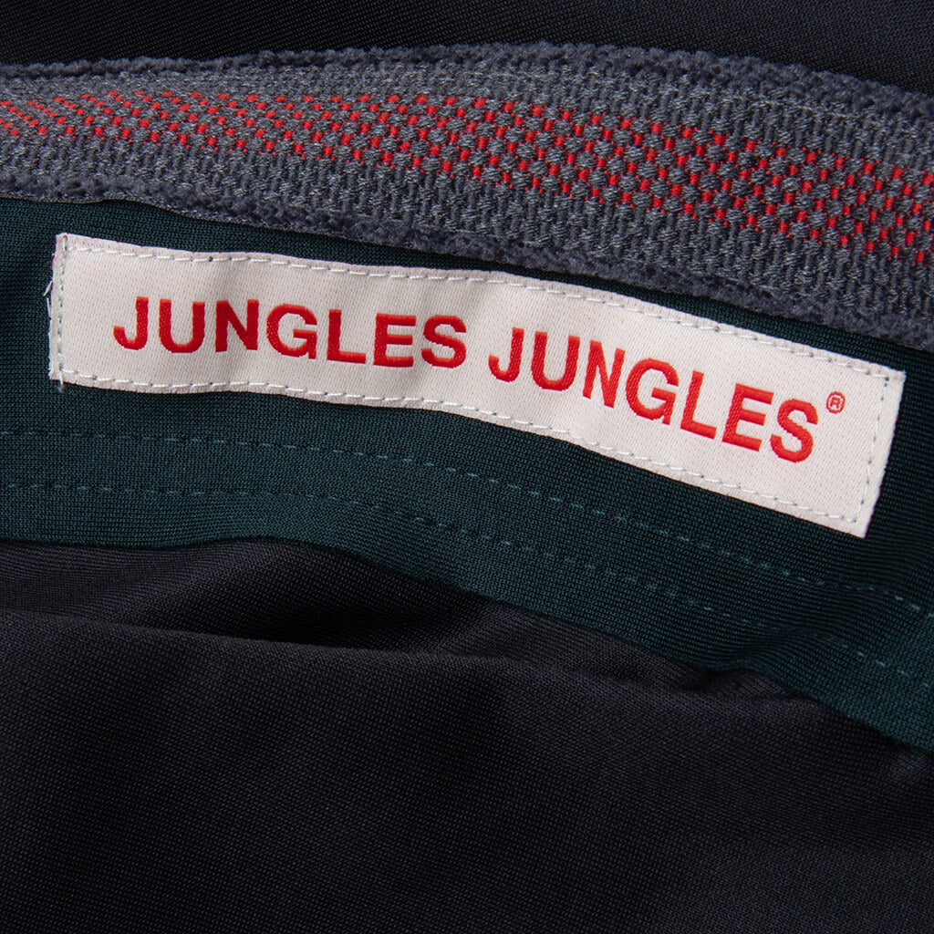 Weave Panel Shorts - Black/Green