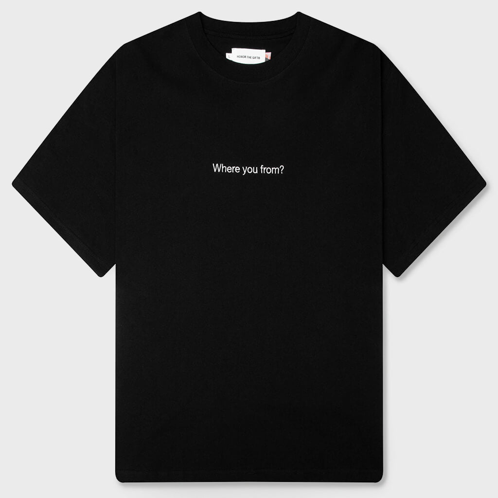 Where You From Tee - Black