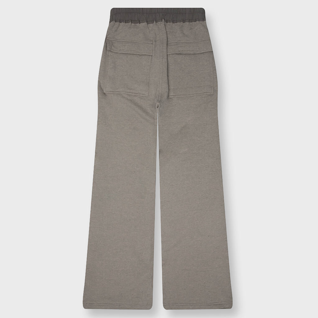 Wide Pusher Sweat Pants - Grey Melange