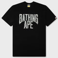 Wild Leopard Pattern NYC Logo Tee - Black/Gray