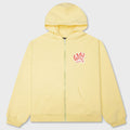 Willy Ropita Shrunken Zip Hoodie - Pale Banana