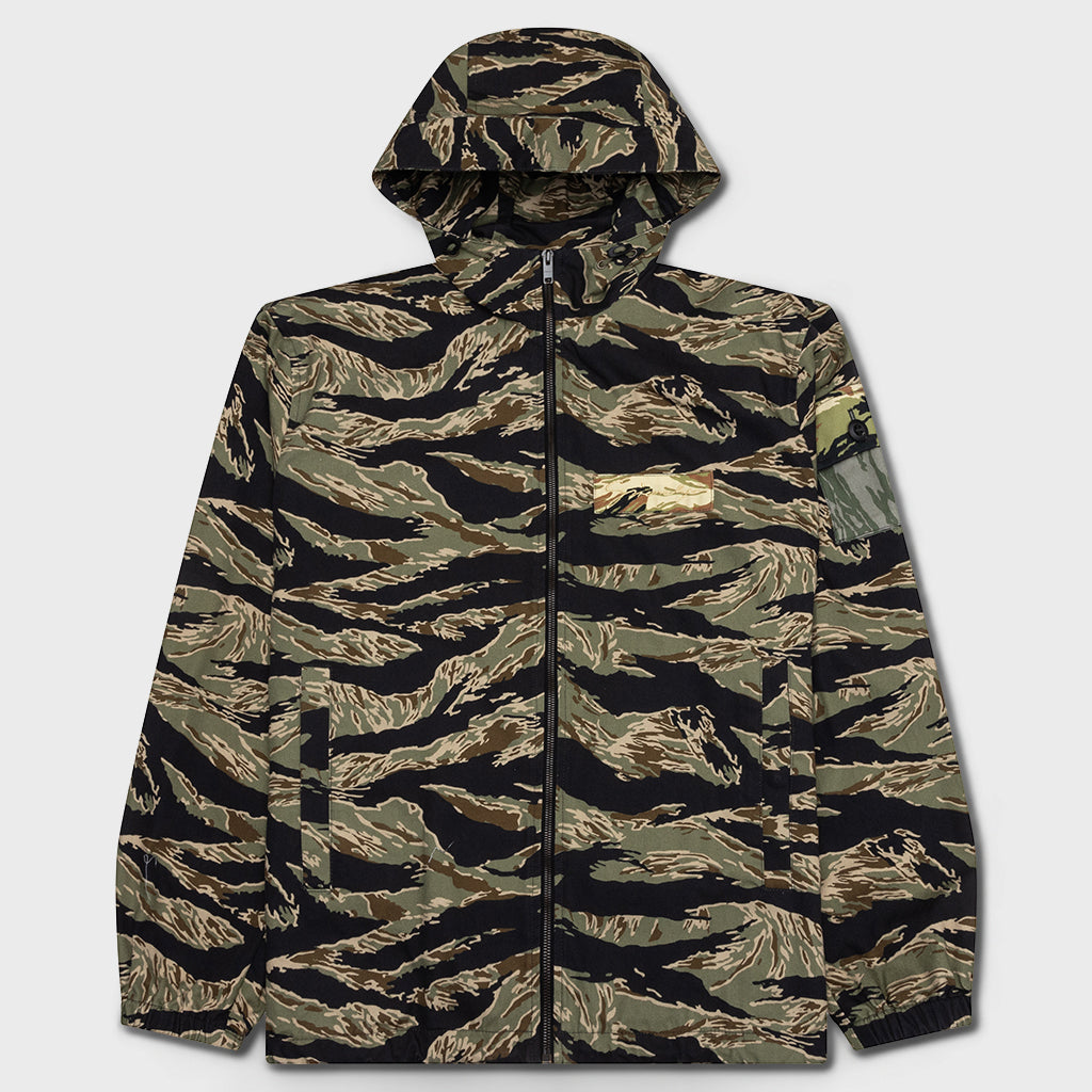 Camo Print Windbreaker - Multicolored