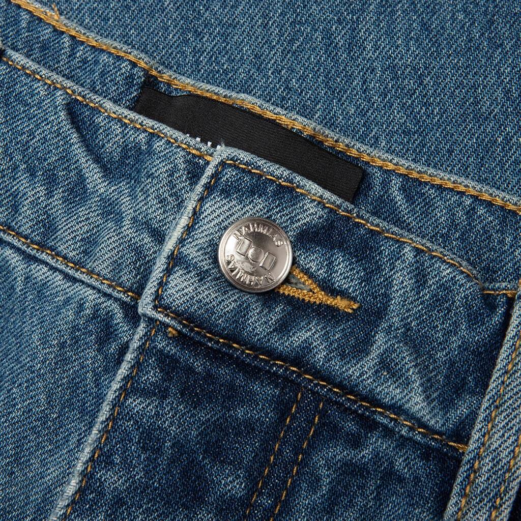Wipeout Novelty Jean - Medium Indigo Wash