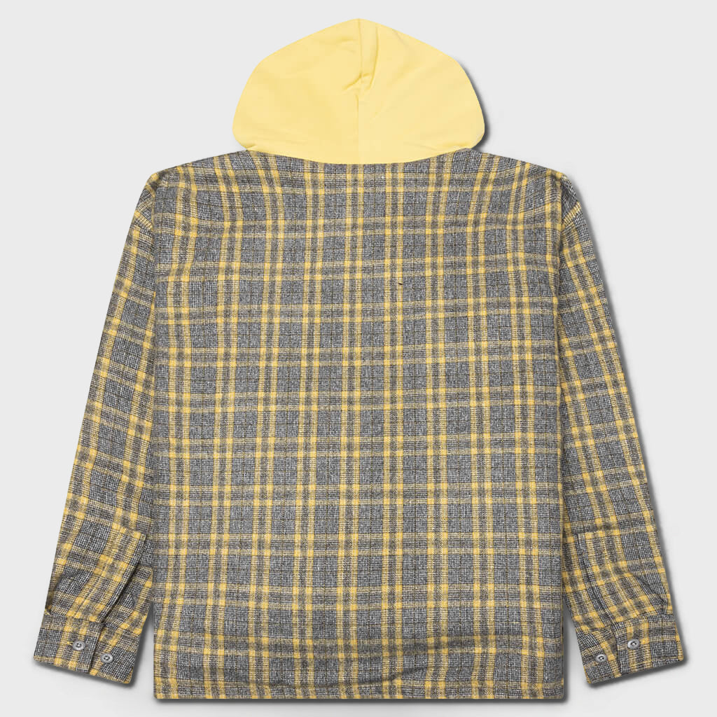 Wolf Hooded Overshirt - Grey
