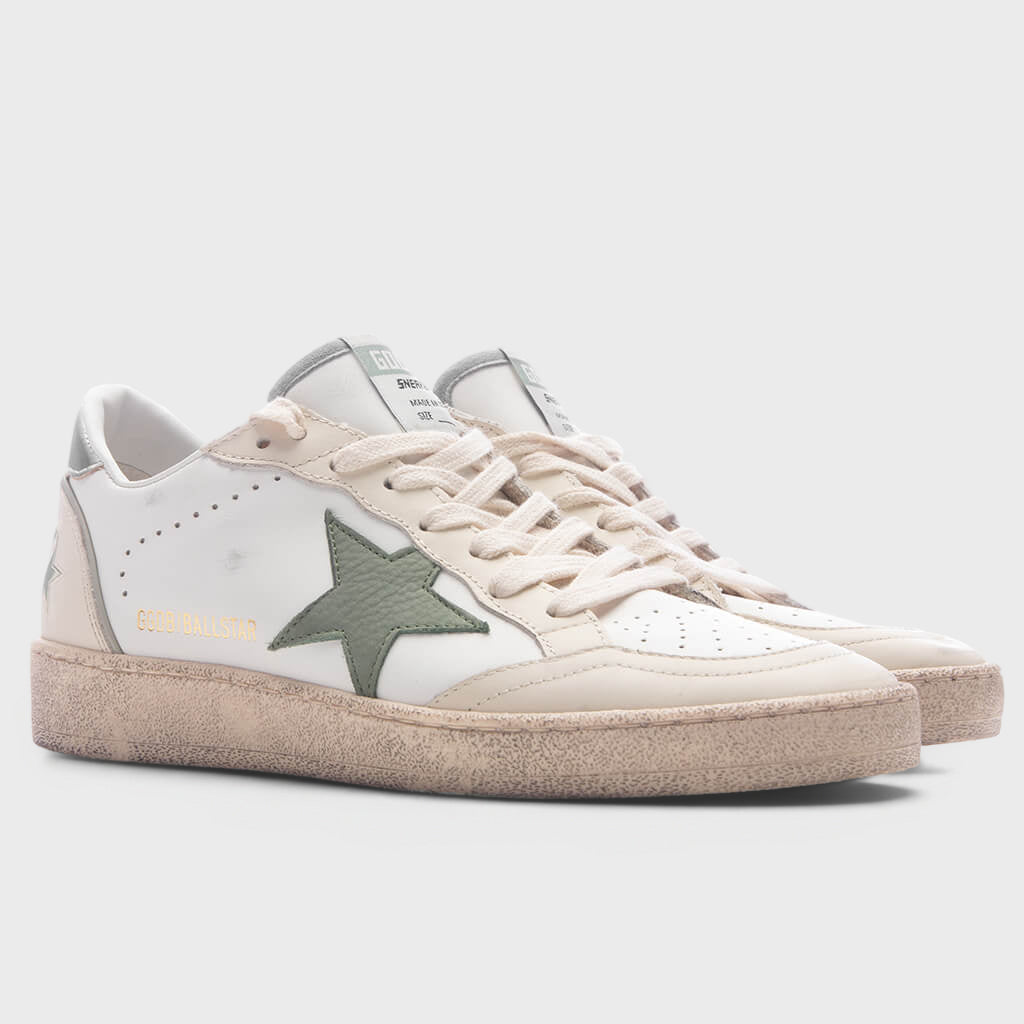 Women's Ball Star - White/Green/Silver