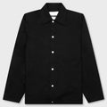 Logo Print Shirt Jacket - Black