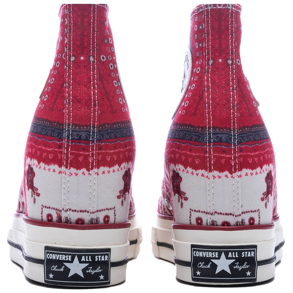 Women's Chuck 70 Wedge Hi - Vanilla Ice/Red/Black