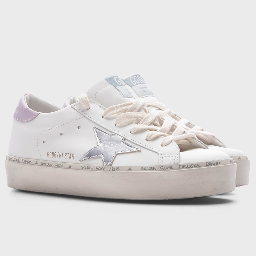 Women's Hi Star - White/Silver/Lilac