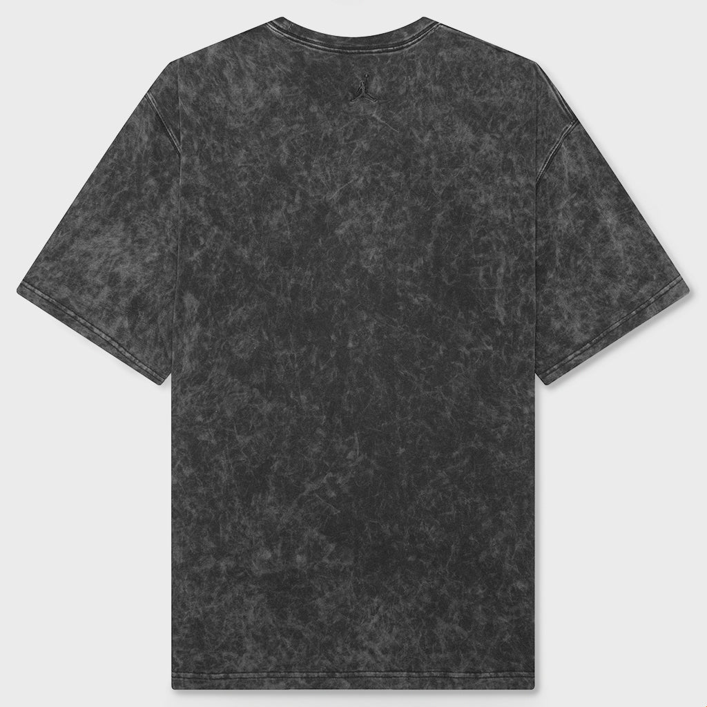 Women's Short-Sleeve Oversized Graphic T-Shirt with Swarovski® Crystals - Off Noir
