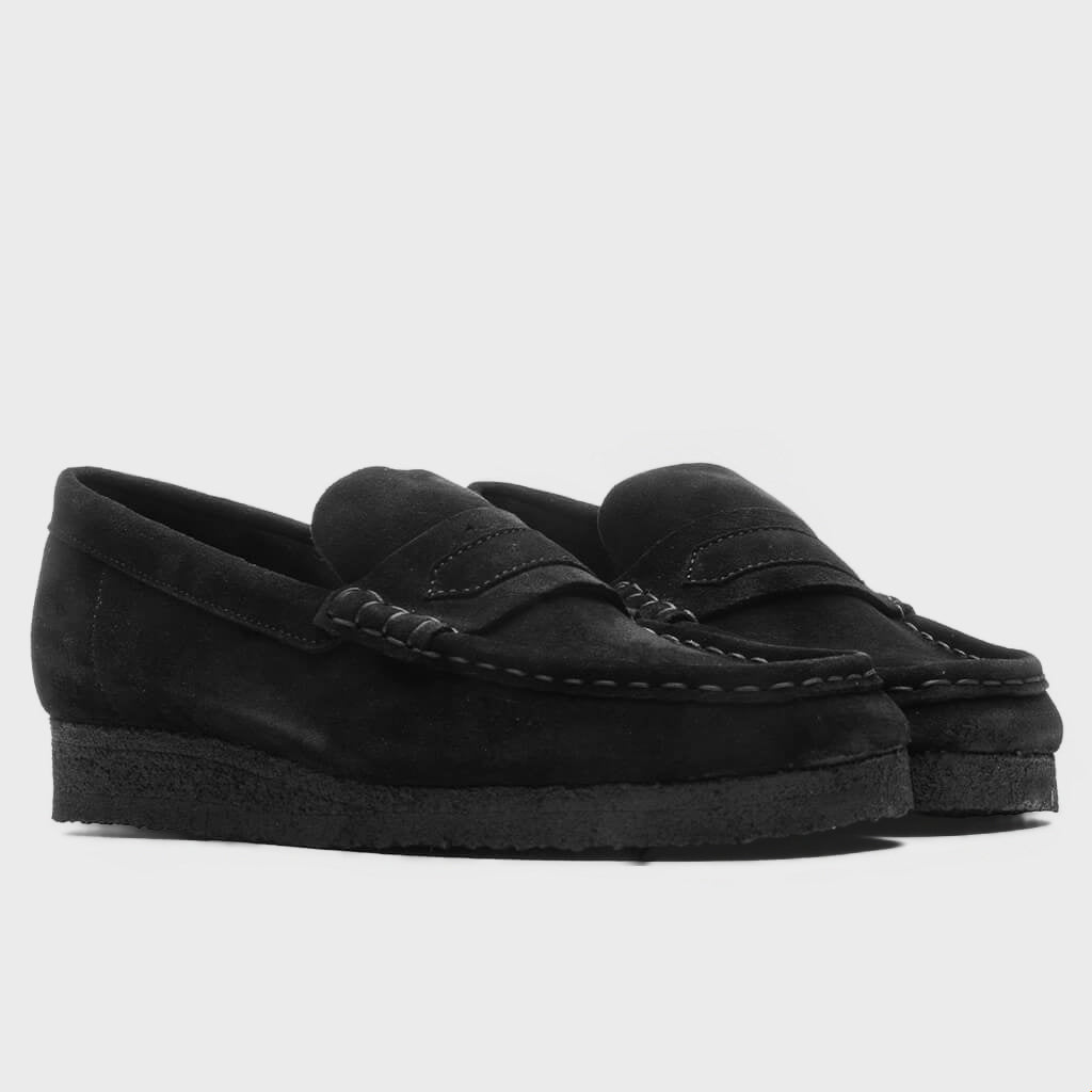 Women's Wallabee Loafer - Black Suede