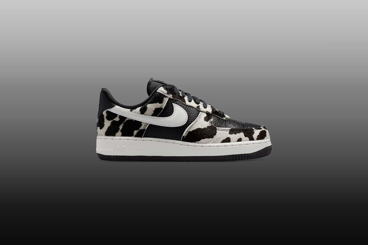 Women's Air Force 1 '07 'Cow Print' - Black/Phantom