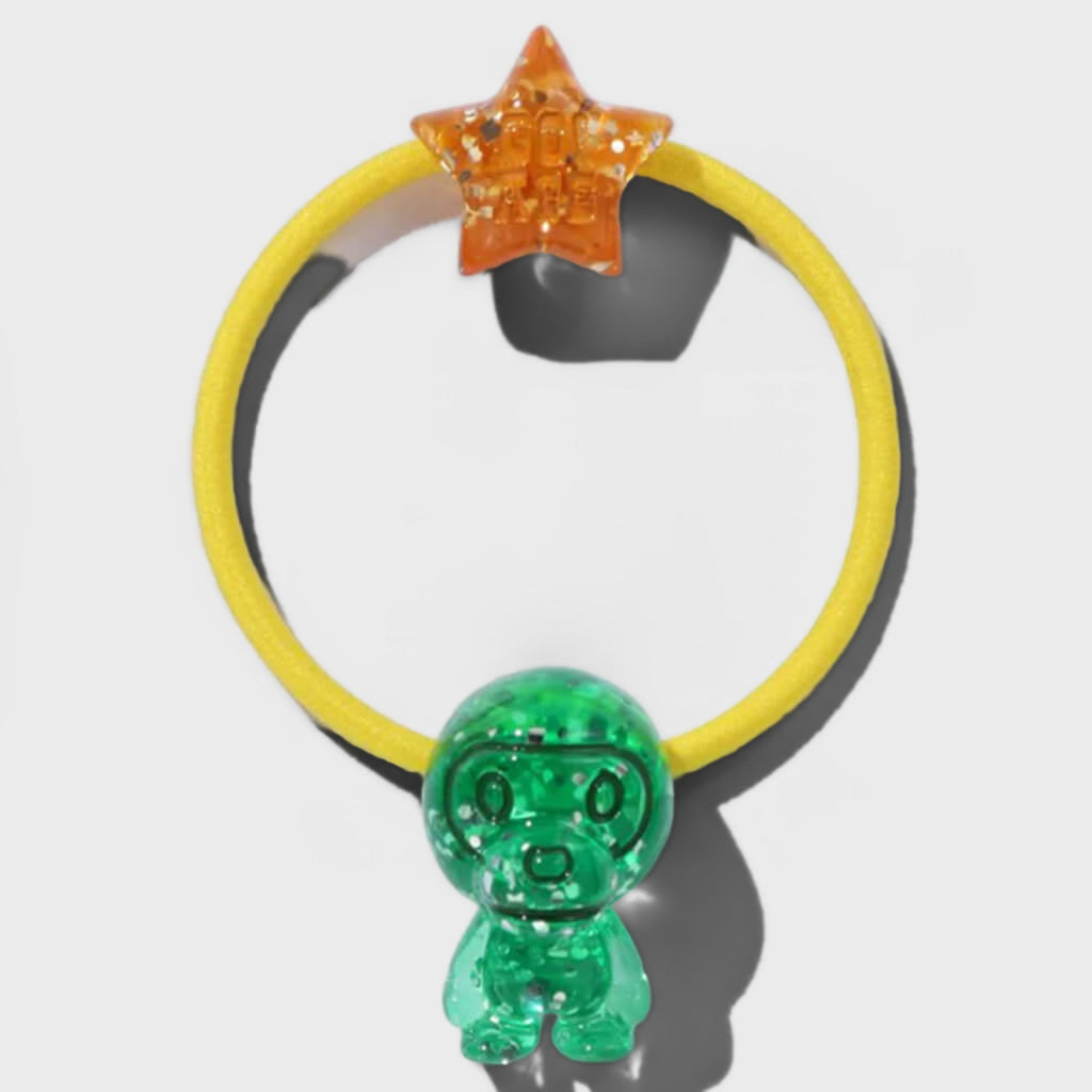 Baby Milo Glitter Acrylic Rubber Band Set - Green