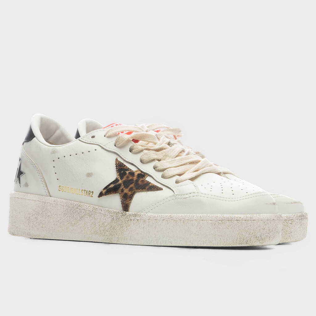 Women's Ball Star - White/Beige/Leopard/Black